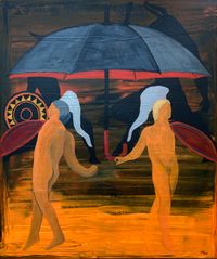 Ein Regenschirm des Erik Satie ��